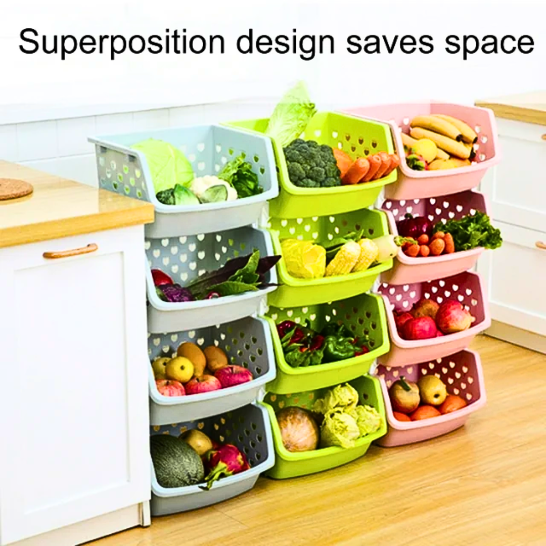 4 Layer Multifunctional High Capacity Storage Basket